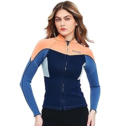 GoldFin Wetsuit Top Women, 2mm Wetsuits Jacket Long