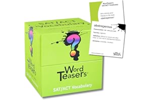 ? WORD TEASERS SAT Vocabulary - Vocabulary Builder for Kids, Teens & Adults - Fun Family Conversation Starter & Vocabulary Game - SAT Word Game - 150 SAT Vocabulary Flash Cards