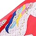 Youlebao Girls Cotton Long Sleeve Casual Cartoon Appliques Striped Jersey Dresses (5T, Red Unicorn)