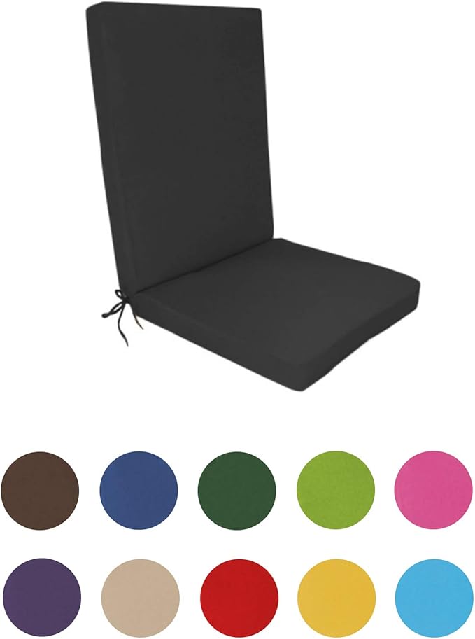 Gardenista® Garden High back Dining Chair Water Resistant Cushion Pad