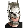 Dawn of Justice Adult Affordable Armored Batman Mask Standard Black,Gold
