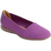 Comfortview The Bethany Stretch Woven Slip On Flat | Women's Plus Size