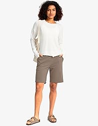 G Gradual Women's Bermuda Long Shorts with Pockets