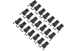 NULYLU 24pcs Universal Press Button Trash Can Lid Latches Replacement Clips with Locking Buckle