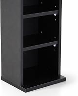 Oypla 6 Tier Black Wooden CD DVD Game Shelf Storage Tower 102 Capacity view 8