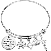 PLITI Literature Quote Gift At The Sound Of His Roar Sorrows Will Be No More Literary Bracelet Book Lover Gift