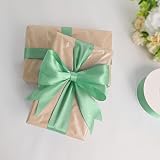 YAAVAAW 22m Teal Blue Satin Ribbon 50mm Gift Wrapping Craft Wedding Car view 3