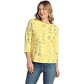 Jess & Jane Abstract Print Womens Cotton Top - 14