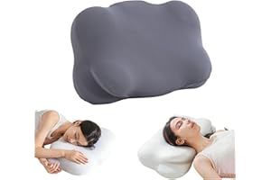 Ergonomic Cloud Memory Foam Pillow - Adjustable Cervical Neck Support with Breathable Pillowcase, Perfect for Side, Back & St
