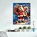 Mobicus 5D DIY Diamond Painting by Number Kits，Santa Claus Presents Gifts(12X16inch/30X40CM)