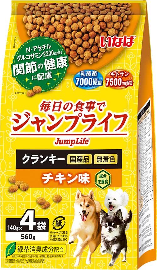 いなば食品 Jump Life クランキー チキン味 140g×4袋の商品画像