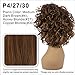 Vivica A. Fox FINN, Futura Synthetic Heat Resistant Fiber, HD Deep Lace Front, Natural Baby Hair, Layered Body Wave and Side Bang w/Invisible Side Part, Full Lace Front Wig (P4/27/30)