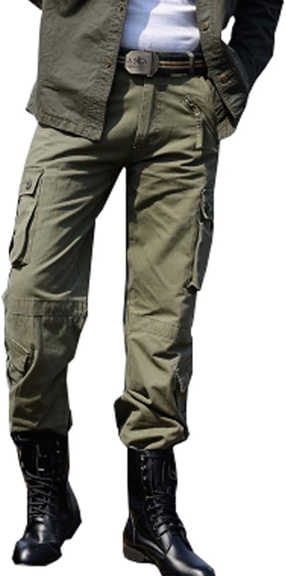 Amazon ネルロッソ Nerlosso カーゴパンツ メンズ ワークパンツ ミリタリー カーゴ ロングパンツ 長ズボン ボトムス 仕事 作業 ワイド Cmf ロングパンツ 通販