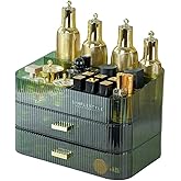 PLINJOY Makeup Organizer with Drawers Stackable Skincare Cosmetic Makeup organization for vanit Bathroom Desk Countertop