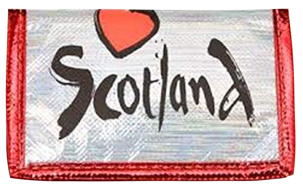 Scotland Silver & Red Wallet with Zip Coin Section