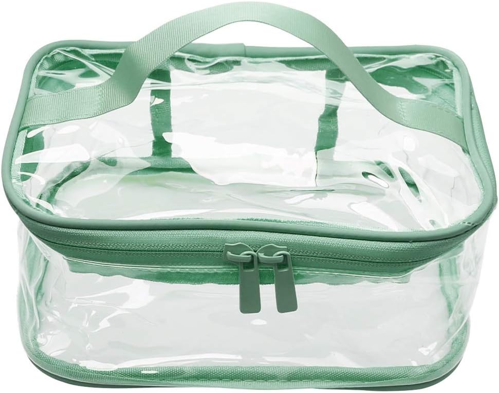 kuou Clear Toiletry Bag, Waterproof Make up Bag Portable Clear PVC