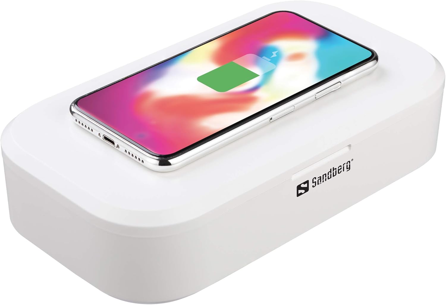 Sandberg (470-31 USB UV Sterilizer with Built-in 10W Qi Compatible Wireless Charger, 360° UV Disinfection - Image 5