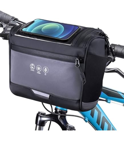 EVA Hard Shell Bike Bag Quick-Detach Rainproof Handlebar Bag