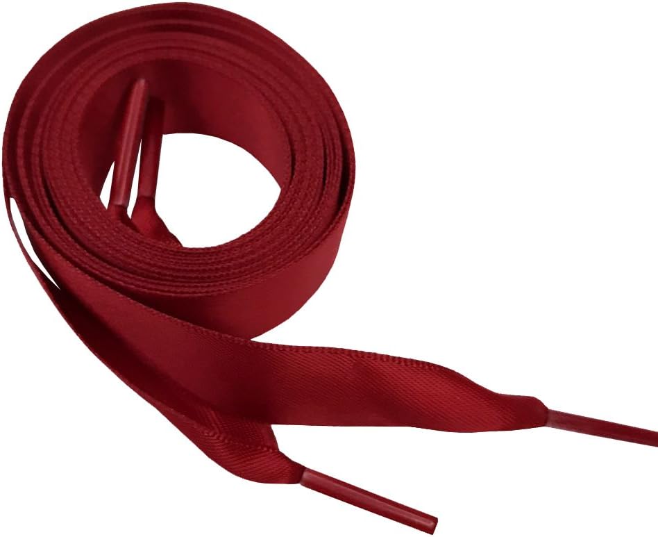 red ribbon shoe laces