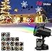Christmas Projector Lights, Amicool Outdoor Halloween Projector Lights Waterproof LED Rotating Night Lights Snowflake Spotlight with 16 Slides for Thanksgiving Party Garden Decoration