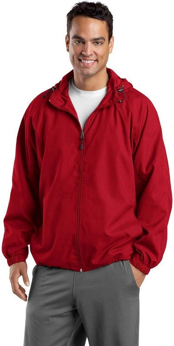 Download Sport-Tek JST73 Hooded Raglan Jacket - True Red - 5XL at ...