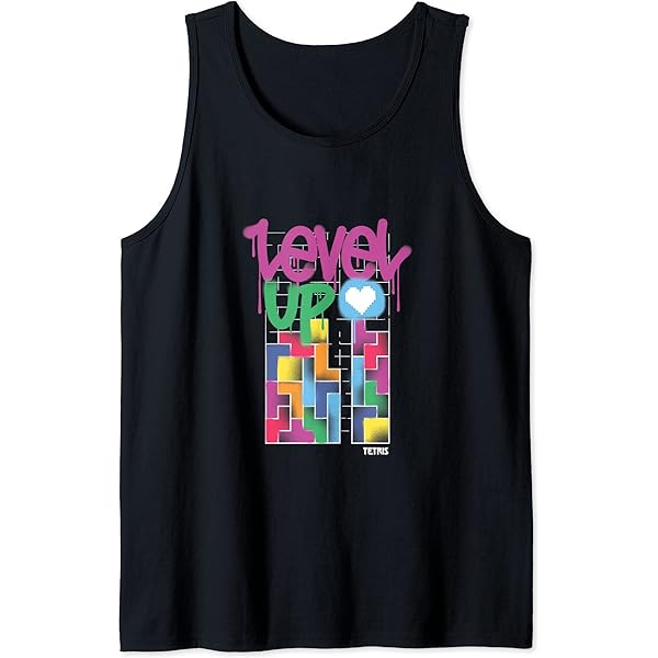 18x様TETRIS TEXT TANK TOP IN WHITE 18x様TETRIS TEXT TANK TOP IN WHITE Amazon.com: Tetris White