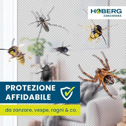 Zanzariera con innovativo fissaggio magnetico | Zanzariera tagliabile individualmente fino a 150 x 130 cm, senza forare o avvitare | fissaggio della zanzariera con 16 magneti [nero]