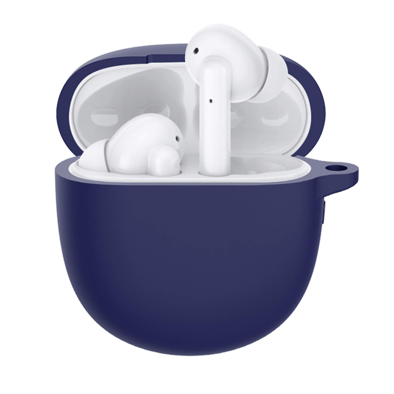 NOKOER Cilicone Case for Realme Buds Air Pro, Ultra-thin soft Cover, Slim-Fit,Anti-Fall,Not Easy to Dirty, Realme Buds Air Pro Case, Realme Buds Air Pro Cover - Navy blue