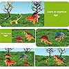 Dinosaur Truck Toy, Dinosaur Truck Set with 6 Mini Dinosaurs Educational Kids Truck Toy Car for Children Boys Girls
