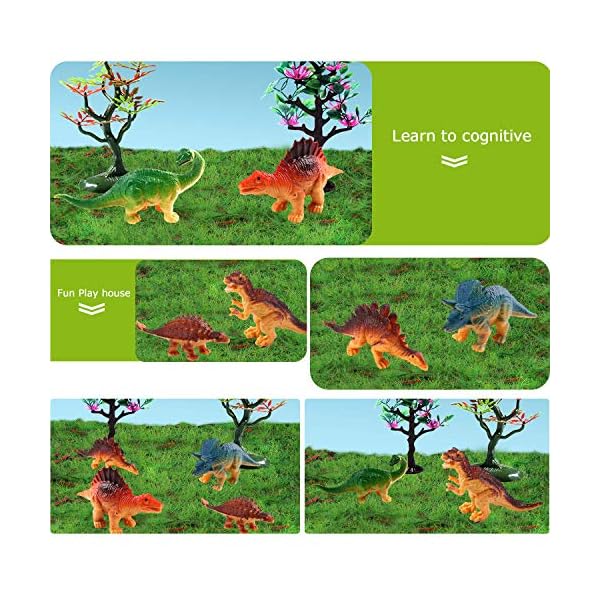 Dinosaur Truck Toy, Dinosaur Truck Set with 6 Mini Dinosaurs Educational Kids Truck Toy Car for Children Boys Girls