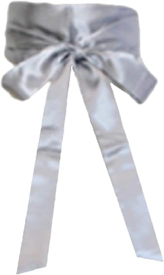 Amazon ユーエム U M Select サッシュベルト 3m 超ロング レディース ウェディング おおきいサイズ リボン サテンベルト ドレス 花嫁 結婚式 パーティ シルバー ベルト 通販