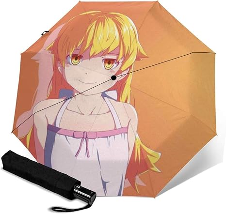 Amazon メンズ レディース 耐強風アニメ化物語忍野忍 自動三つ折り傘 ワンタッチ 梅雨対策 晴雨兼用 超撥水 自動開閉 高密度防水耐久性のある高品質 防風ユニセックス日焼け防止傘自動スイッチ折りたたみ傘 Believeu 折りたたみ傘 通販