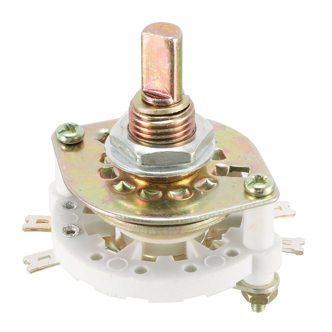 Sourcingmap 10mm Dia Panel Mounted Rotary Switch 1P7T 1 Pole 7 Throw KCZ-1x7