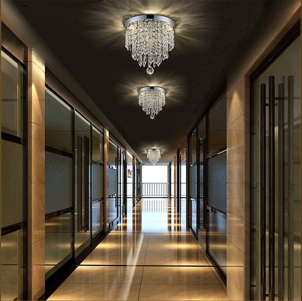 Hile Lighting KU300074 Modern Chandelier Crystal Ball Fixture Pendant Ceiling Lamp H10.43" X W8.66", 1 Light - - 