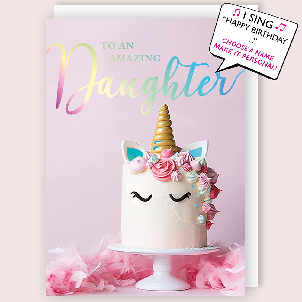 Amazing Daughter Musical Birthday Card Singing"Happy Birthday to You" HBMIP006