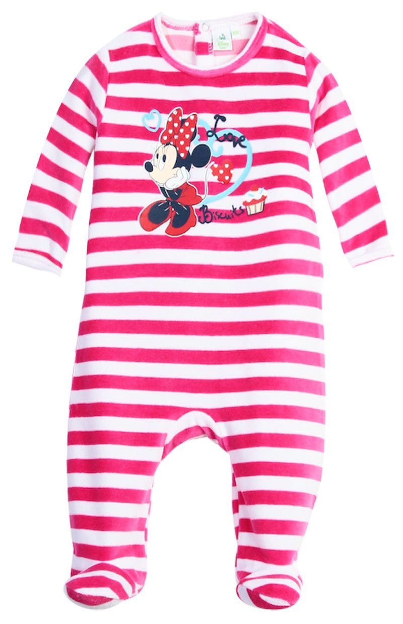 Pyjama Raye Bebe Fille Minnie Disney Baby Rose De 3 A 23mois 23 Mois Blanc Rose Vetements De Nuit Et Peignoirs Bebe Fille 0 24m