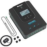 Renogy Rover MPPT Solar Charge Controller with Bluetooth 40A 12V/24V | 100V PV input,AGM/Gel/Flooded (auto), Li (manual), MPPT 99%,overcharge/short protection, negative ground,Bluetooth monitoring