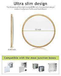 1PACK Flush Mount LED Ceiling Light Fixture