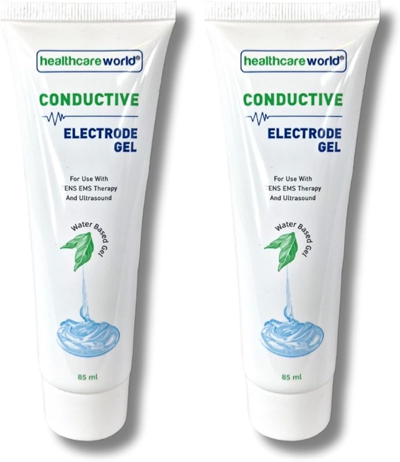 Healthcare World Conductive TENS Gel Adhesive Electrode Gel x 2 Tubes