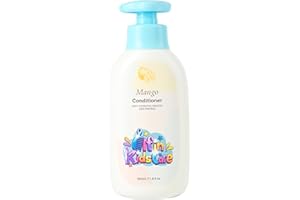 Elfin Kids Care Conditioner – Ultra-Rich, Moisturizing & Detangling Formula with Vitamin E & Pro-Vitamin B5 - Kid-Friendly Scents For All Hair Types (Mango)