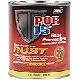 POR-15 Rust Preventive Coating, Stop Rust and Corrosion Permanently, Anti-rust, Non-porous Protective Barrier, 32 Fluid Ounces, Gray