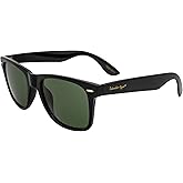Islander Eyes Azores Polarized Sunglasses for Men or Women Impact-Resistant Polycarbonate Black Frame w/Grey Lens