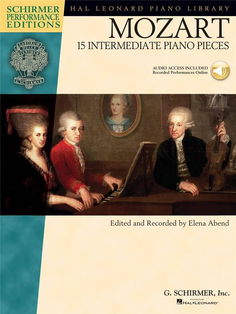 Mozart: 15 Intermediate Piano Pieces (Book/Online Audio) (Schirmer Performance Editions) (Includes Online Access Code)