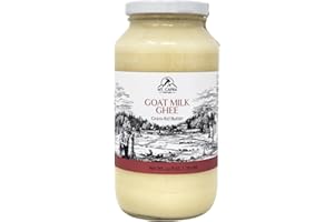 MT. CAPRA SINCE 1928 Goat Milk Ghee by Mt. Capra | Grass Fed Clarified Butter High in MCT Oil Perfect for Bulletproof Coffee, Keto, Paleo, and Whole 30 Diets | Pastured Raised and Unsalted | (24 fl oz)