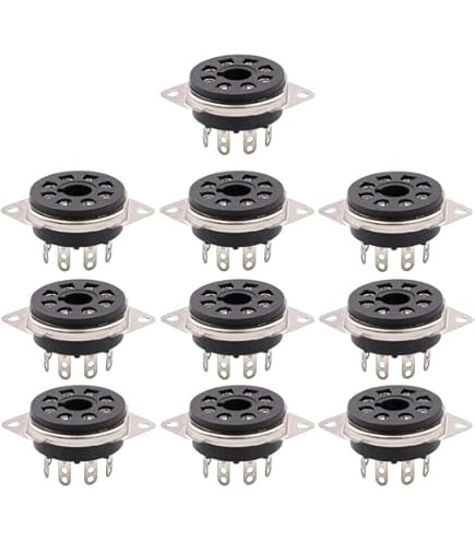 Amazon.com: 10PCS Chassis Mount 8Pin Octal Vacuum Tube Socket For