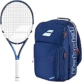 Babolat Drive Junior 25 Inch 11th Gen Tennis Racquet (Blue/White) with Optional Accessories