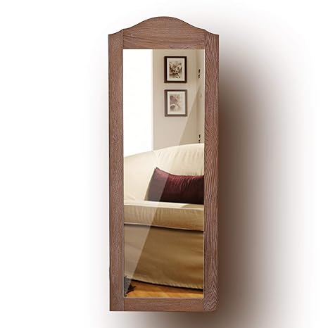 Giantex Wand montiert Schmuck Schrank mit Spiegel Wand Tür montiert