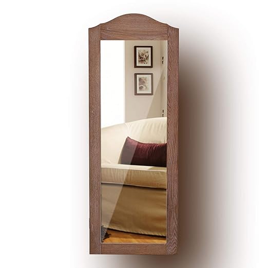 Giantex Wand montiert Schmuck Schrank mit Spiegel Wand Tür montiert