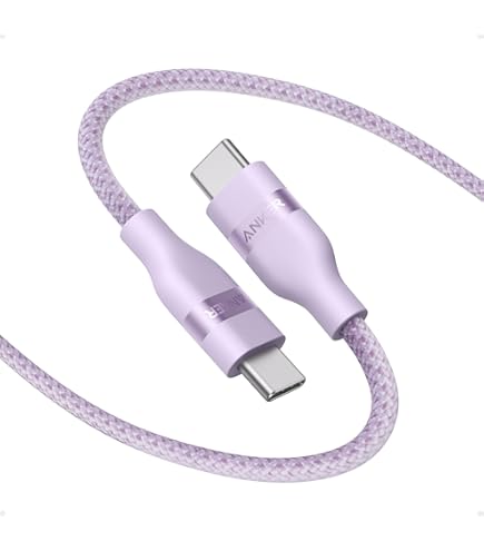 Anker Cable USB C A USB C Trenzado Reciclado De 240 W, Cable De Carga Rápida