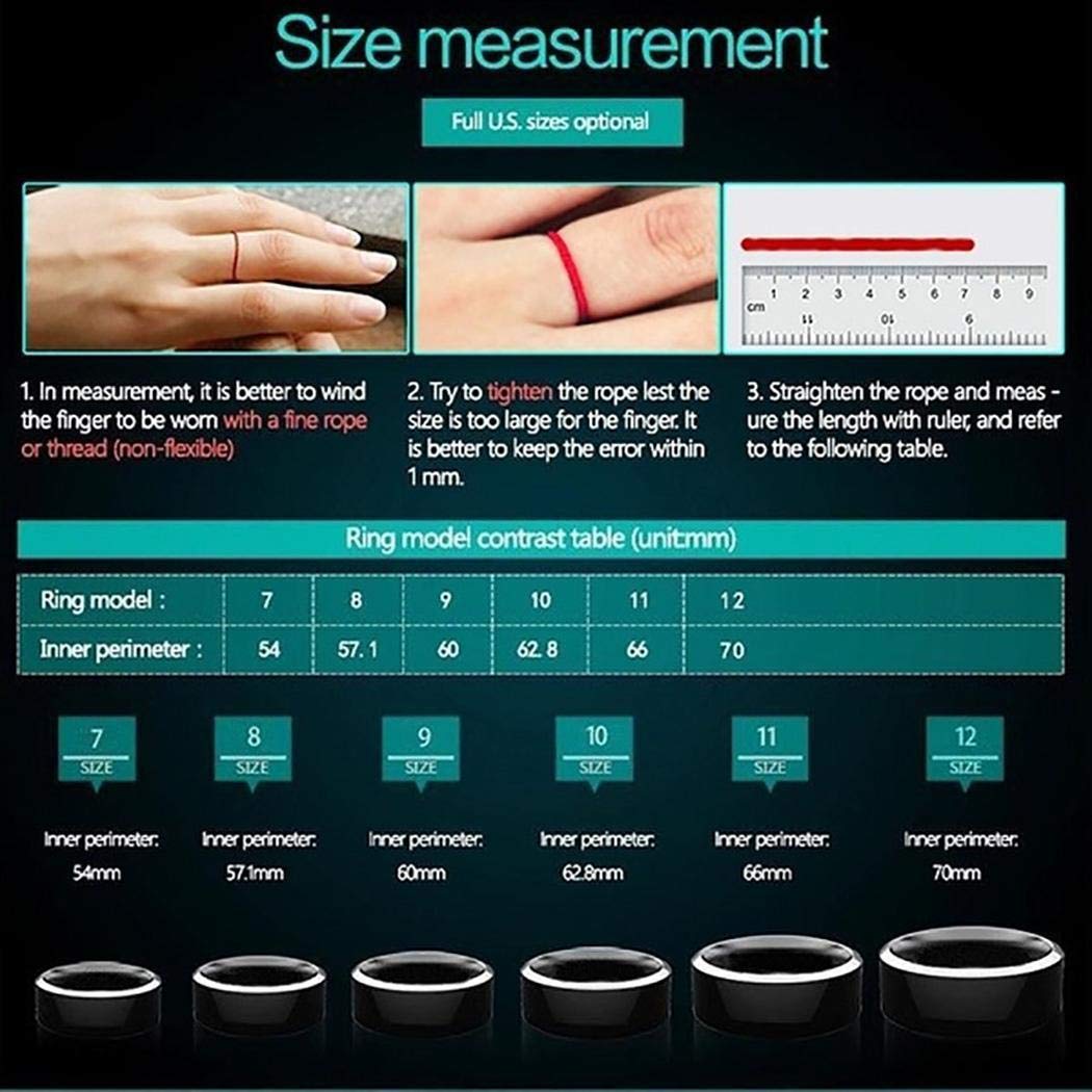 Rofern Smart Ring Fashion Wearable Electronic Rings for Ios Android Mobile Phone Arm & Wristband Accessories